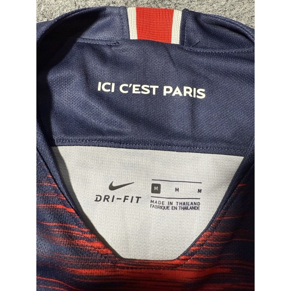 PARIS SAINT GERMAIN 2018/2019 HOME JERSEY NIKE‎ 894432-411 sz M #11 NEYMAR - Picture 3 of 10